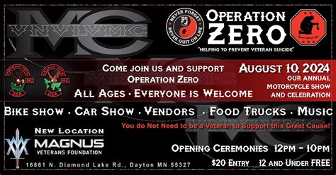 Events from August 10 – November 8 – Magnus Veterans Foundation