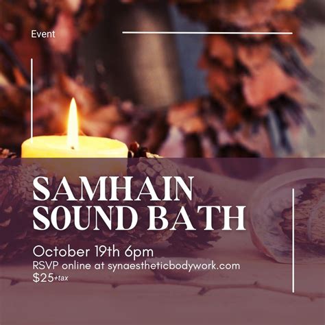 Samhain Sound Bath, 1751 Bellamah Ave NW Unit 2105, Albuquerque, NM ...