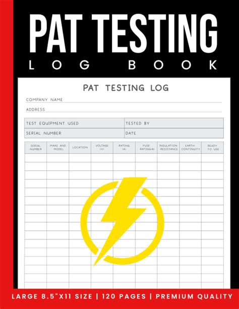 Buy Pat Testing Log Book: Portable Appliance Test Register with more ...