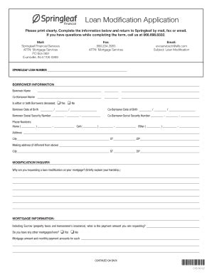 Spring Leaf Loan - Fill and Sign Printable Template Online