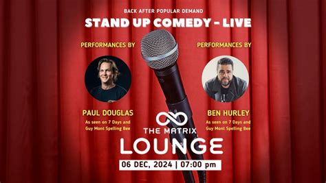 Stand up Comedy Live - The Matrix Lounge, 211A Glenda Drive, Level 2 ...