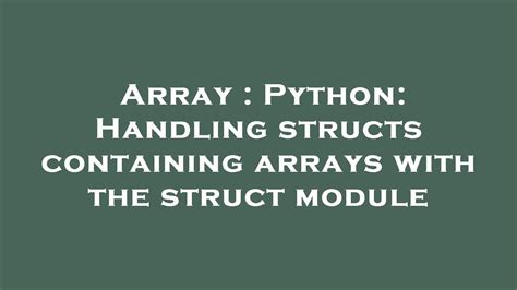Image result for Python Struct