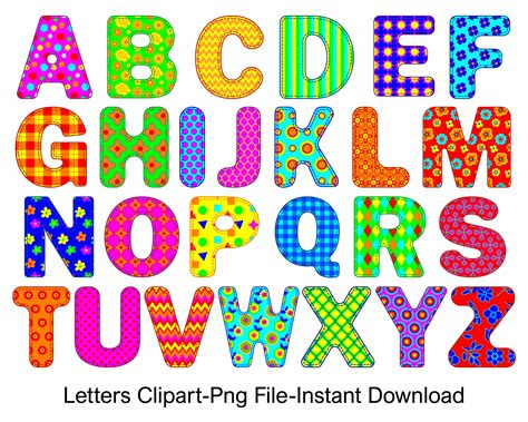 Alphabet Letters Clip Art