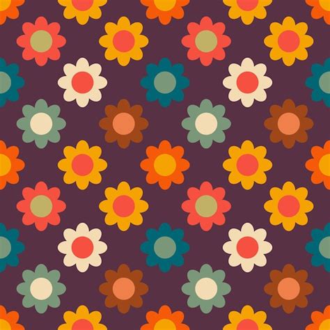 Image result for Retro Flower Pattern