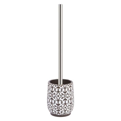 Buy OBSESSIONS Polyresin Textured Toilet Brush with Holder - White ...