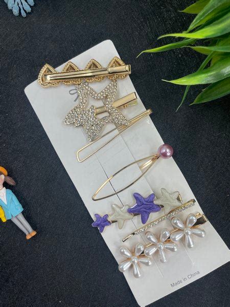 Korean Clip 8 Different Types Purple - EKAS0066 – Extrokids