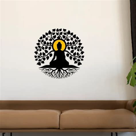 Buddha Tree of Life Wood Wall Decor
