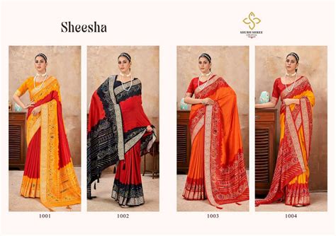 sheesha by shubh shree beautiful look silk women saree - textiledeal.in