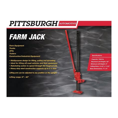 how to use a pittsburgh farm jack