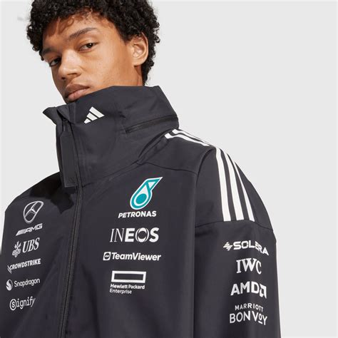 adidas 2025 MYSHELTER Team Jacket - Mercedes-AMG F1 | Fuel For Fans