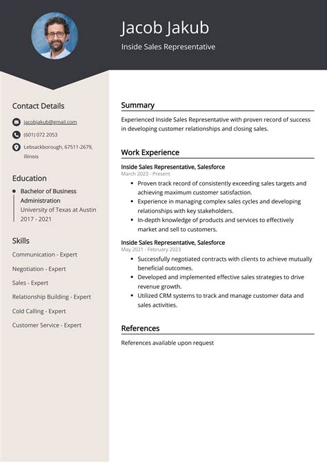 Inside Sales Representative Resume: Sample & Guide [Entry Level + Senior Jobs]