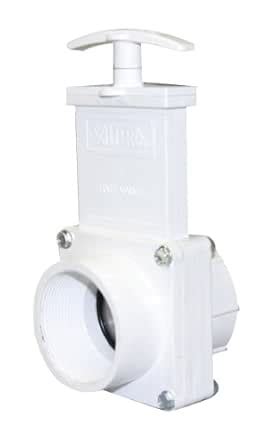 Valterra 4209 PVC Gate Valve, White, 2" FPT x Slip : Amazon.in ...