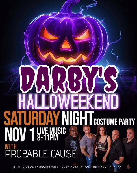 Halloween Party & Costume Contest at Darby OGills With Probable Cause ...