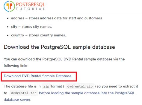 Image result for Postgres Sample Database