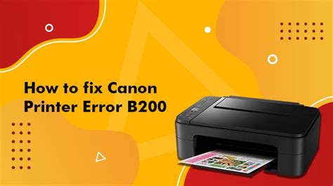 Image result for Canon PIXMA Printer B200 Error Code