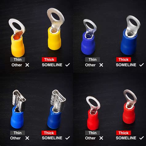 Insulated Cable Terminals Crimp Connectors Electrical Wire with ...