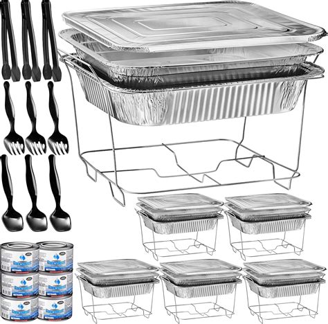 Amazon.com: Disposable Chafing Dish Buffet Set, Food Warmers for ...