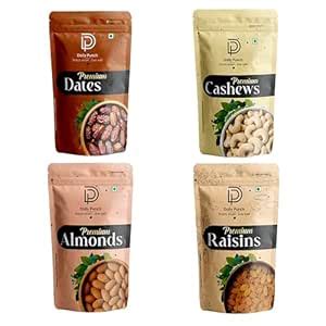 Daily Punch Premium Dry Fruits Combo Pack | Kaju, Badam, Kismis ...