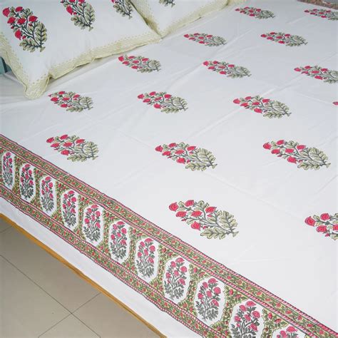 Hand Block Print Cotton Bedsheet Set