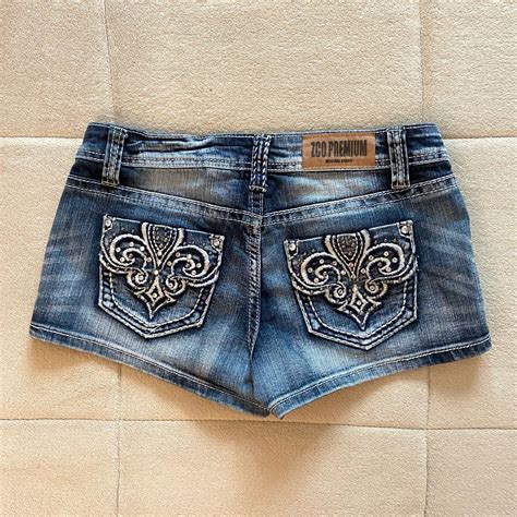 Y2K Rhinestone Low Rise Shorts