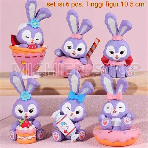 Jual stella lou disney kawaii figure sweet rabibit lovely StellaLou Bunny TOPPER cake | Shopee ...