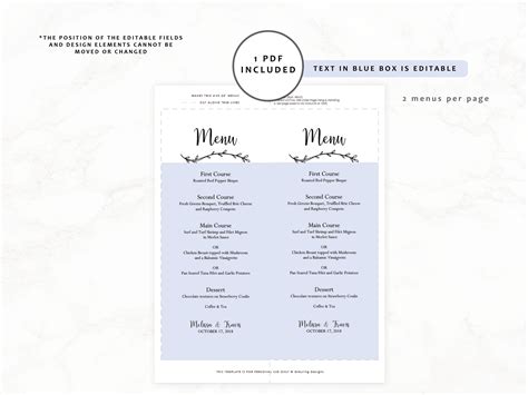 Image result for Rustic Menu Printable