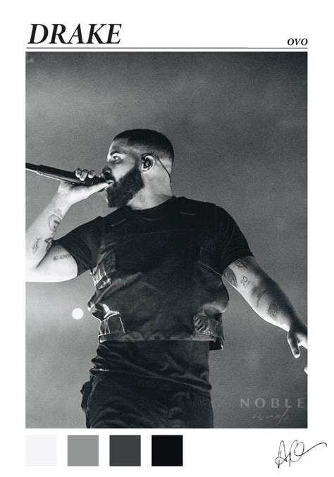 DRAKE Poster Art Rap/hip Hop Music Wall Decor Dorm Room - Etsy | Jeitos ...
