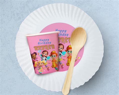 Butter Beans Theme Party Cups and Plates Combo | Party Cups – Party ...