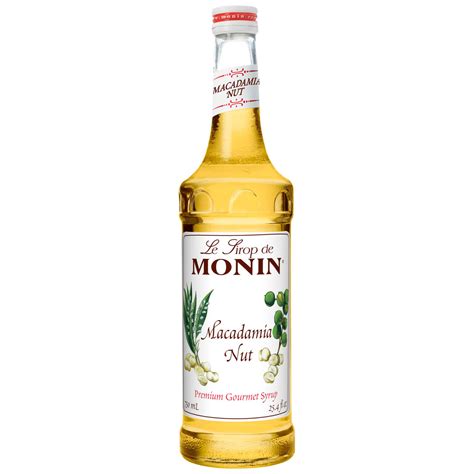 Monin, Macadamia Nut Syrup, 750 ml. (12 Count) - RocketDSD
