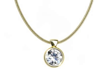 Diamond Pendant Round Bezel PRBY01