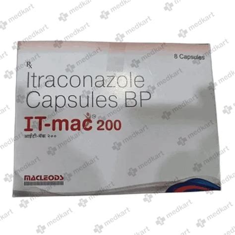 IT MAC 200MG CAPSULE 8'S | Uses, Price, Dosage, Side Effects & Generic ...