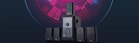Impex BASS B 140 Watts 5.1 Channel Multimedia Speaker System with USB ...