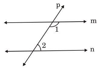 in the given figure line m is parallel to line n and /_ 1 = 2/_2. find ...