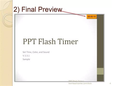Embed Countdown Timer in PowerPoint Slide | PPTX