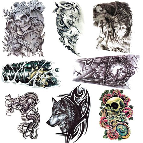 Buy HAIGE Temporary Tattoos,Temporary Tattoos for Adult Men, Waterproof ...