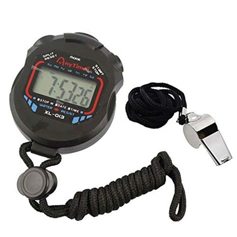 AKOAK Sports and Referee Digital Stopwatch Timer/W Bonus Stainless ...