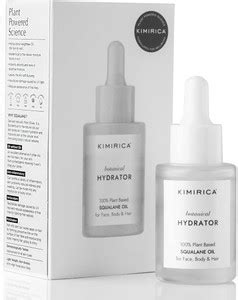 KIMIRICA Squalane Oil 100% Plant-based Super-Lightweight Face Oil ...