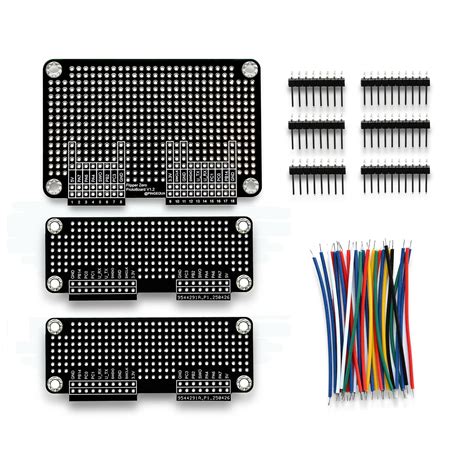 Flipper Zero Prototyping Board Kit – All-Black Breadboard Expansion Set ...