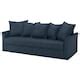 HOLMSUND 3-seat sofa bed, Kilanda dark blue - IKEA