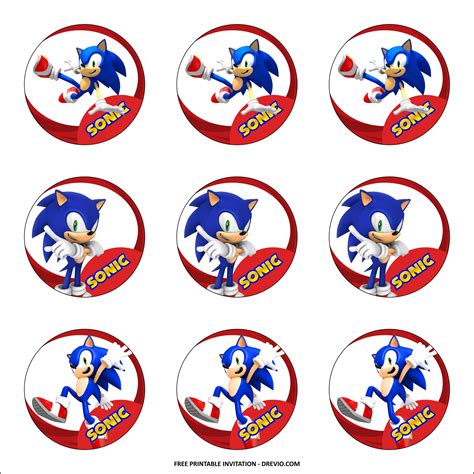 Sonic The Hedgehog Printable Stickers