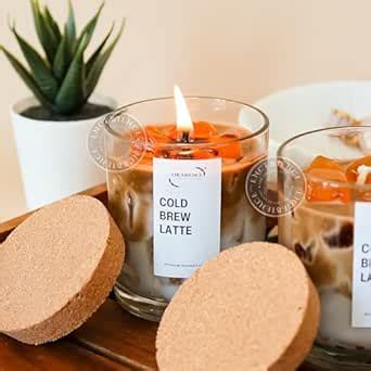 Encebience Premium Scented Jar Candle | Cold Brew Latte Candle | Café ...