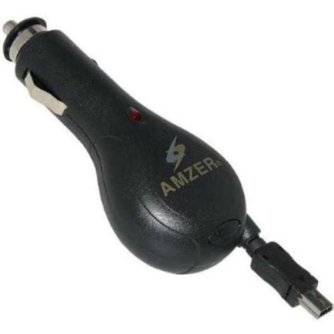 Amzer 7698 Retractable Mini USB Plug in Car Charger Price in India ...