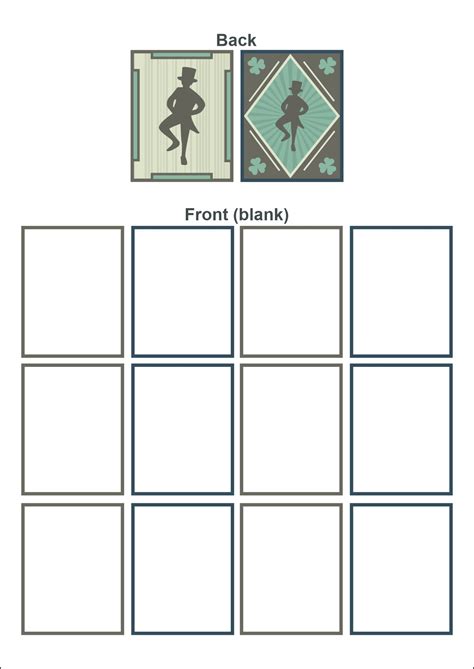 Blank Playing Card Template