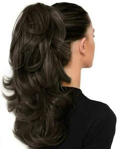 D-DIVINE Ponytail Extension, Extension Ponytail 22" Long Claw Brown ...