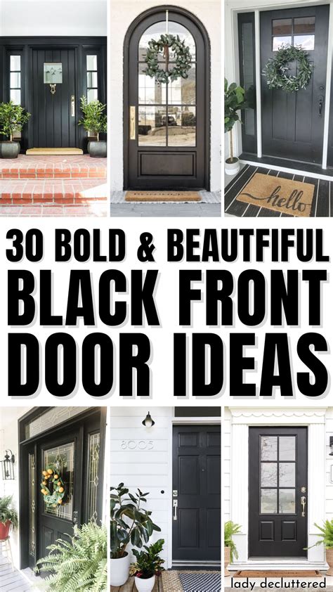 30 beautiful black front door ideas – Artofit