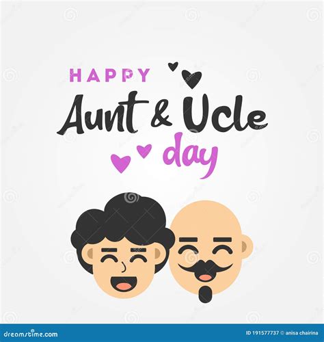 Happy Aunt and Uncle Day Vector Design Illustration for Celebrate ...