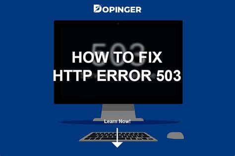 How to Fix HTTP Error 503 的图像结果