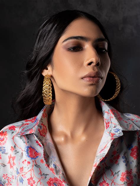 Alchemy Hoops- 24k Gold Plated – Ethnic Andaz