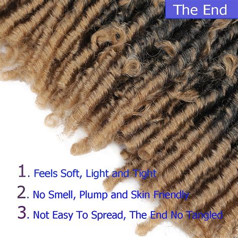 Buy Butterfly Faux Locs Crochet Hair 12 Inch, 6 Packs Handmade Pre ...