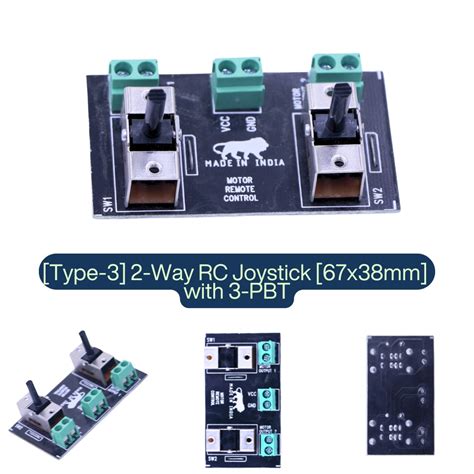 2-Way / 4-Way DC Motor Remote Controller Switch (DPDT) | Robotics Motor ...